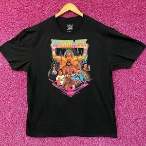 WWE Wrestlemania Wrestler Retro Poster T-Shirt 2XL